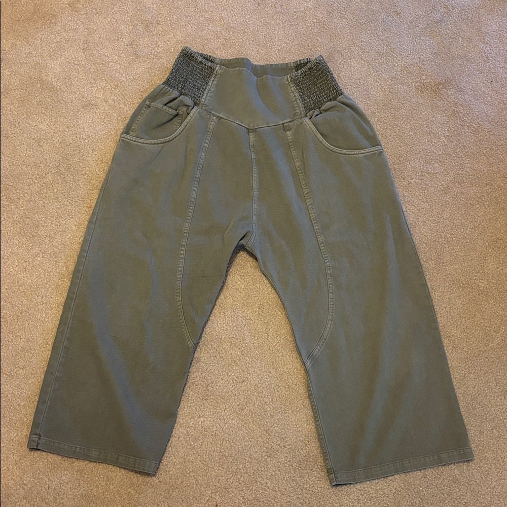 We The Free Lunan Crop Harem Jeans